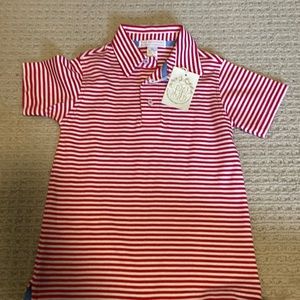 Boys red/white The Beaufort Bonnet Company polo